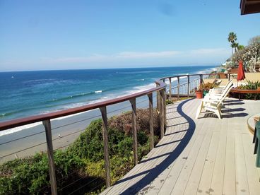 From the jacuzzi to the south end, lots of space for ocean viewing